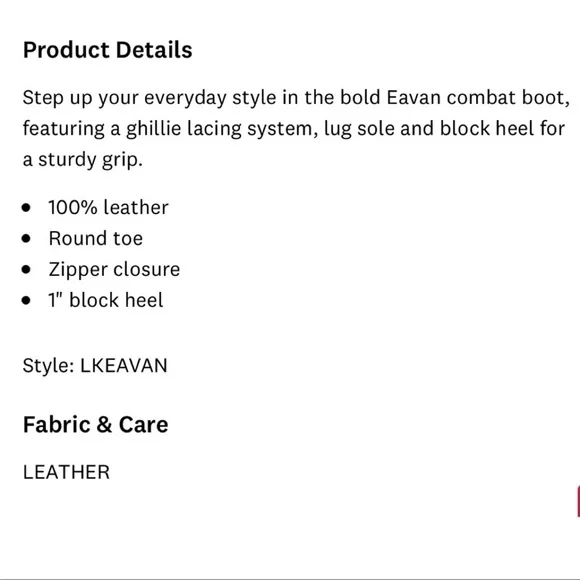 NIB Lucky Brand Eavan Lace Up Combat Boots Falcon Milled Nubuck Leather 8M - Picture 12 of 12